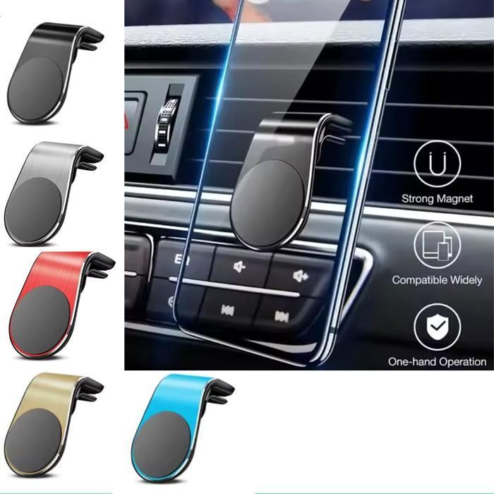 Support magnétique de téléphone portable pour voiture ,grille d'aération