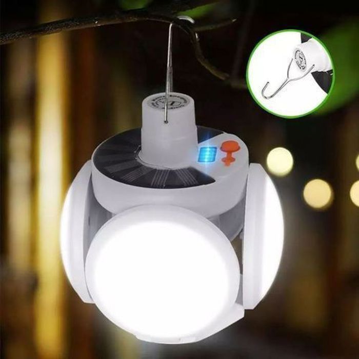 Lampe solaire pliable à LED, ampoule Rechargeable sans fil, marché nocturne, éclairage d'extérieur, Camping