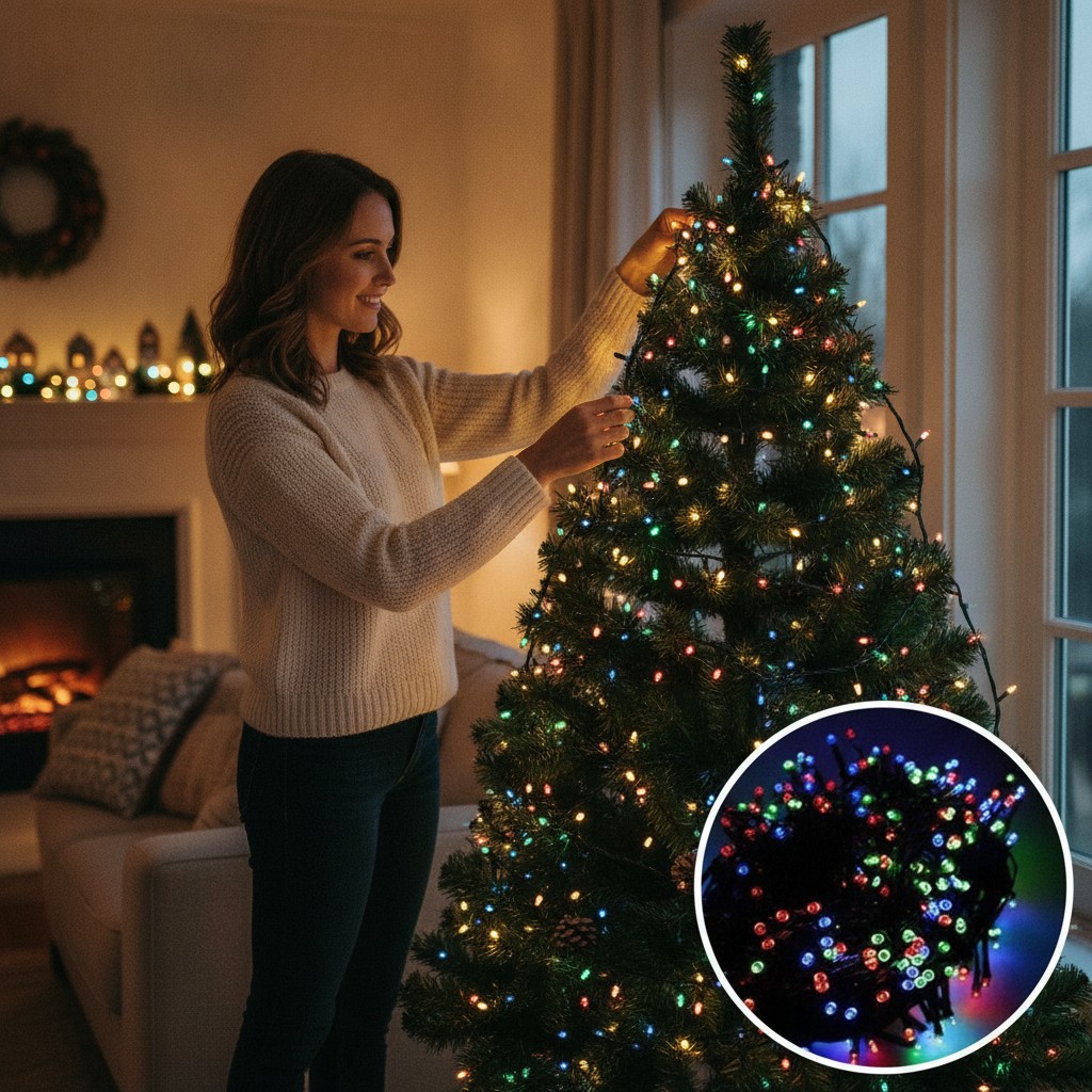 Guirlande Lumineuse LED Multicolore pour Noël et la Maison - Marjane Mall - Image 4