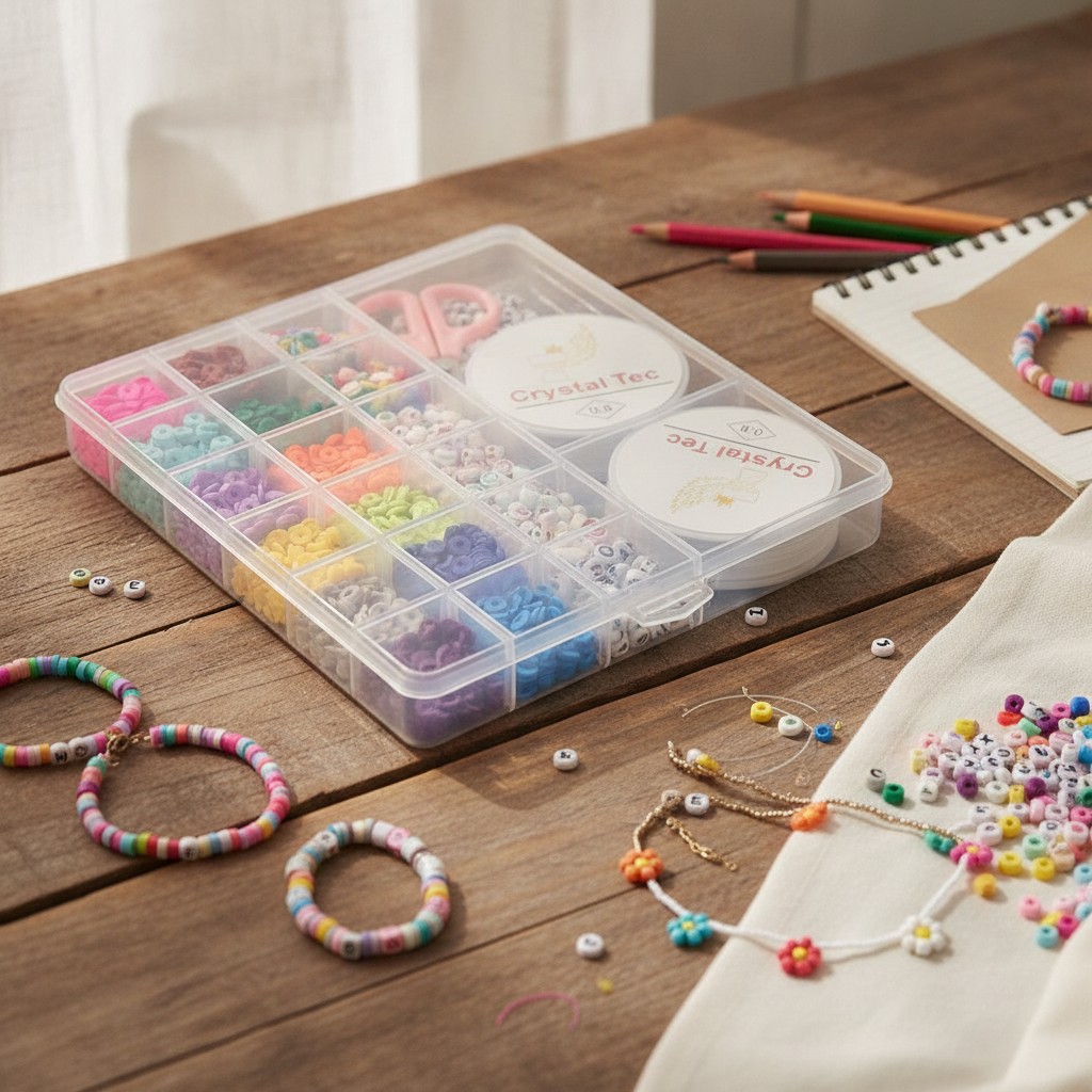 Perles d'Argile Colorées avec Visages Souriants avec Lettres pour Enfants et Adultes - Marjane Mall - Image 3