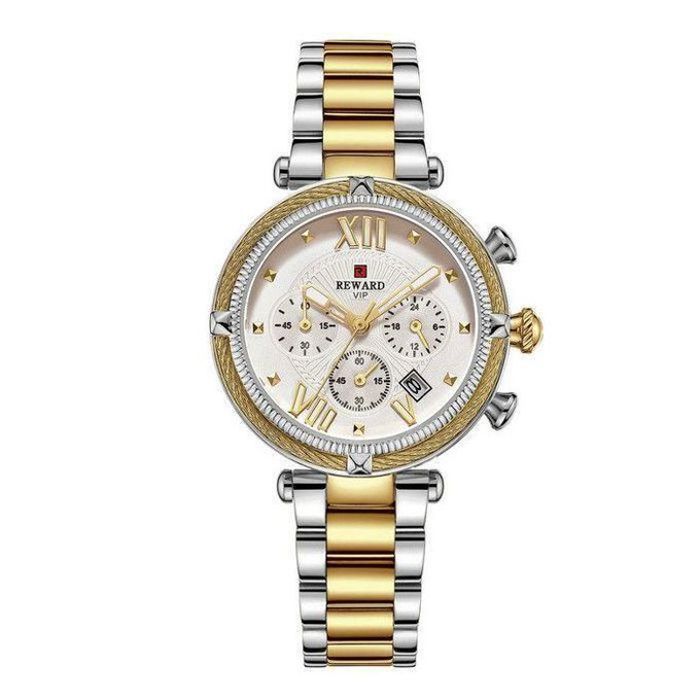 Montre Femme Chronographe en Acier Inoxydable
