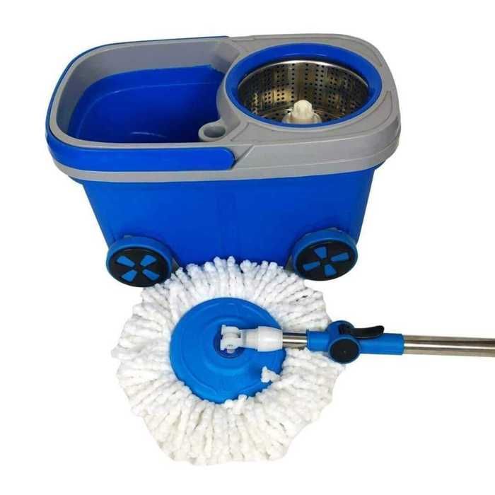 Vadrouille rotative à essorage avec le seau-2 recharges