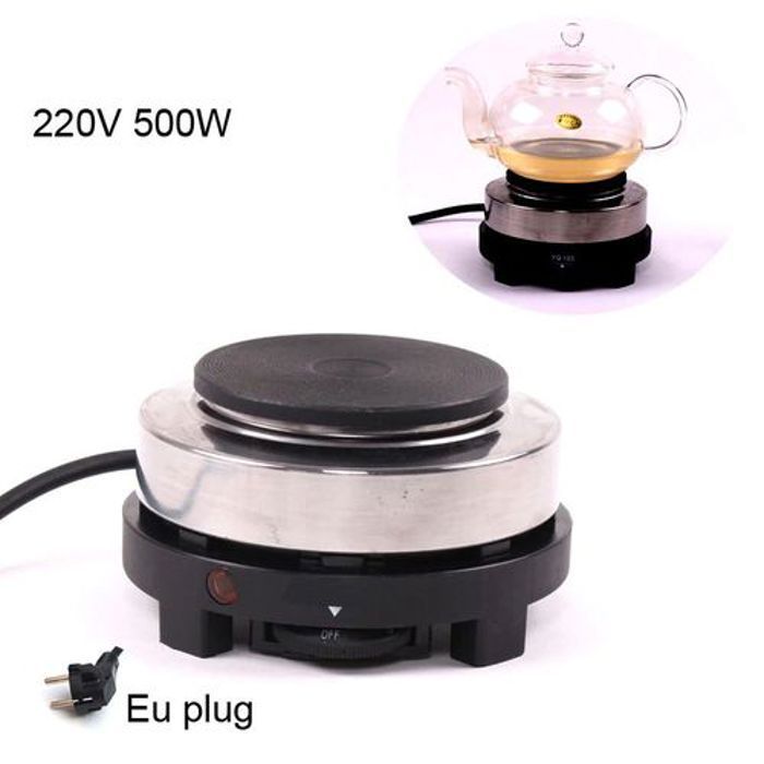 Réchaud électrique à plaque chauffante mini Brûleur portable cuisinière 500w