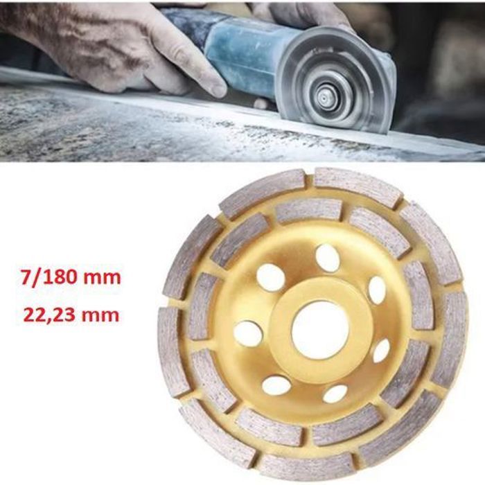 Offfre Feitong Diamant Disque de Meulage Double Rangée pour Poncer Béton 7