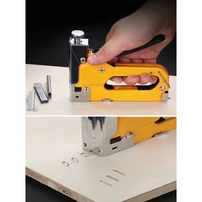 General Agrafeuse professionnelle a bois multifonction, Agrafeuse Murale 3 in 1