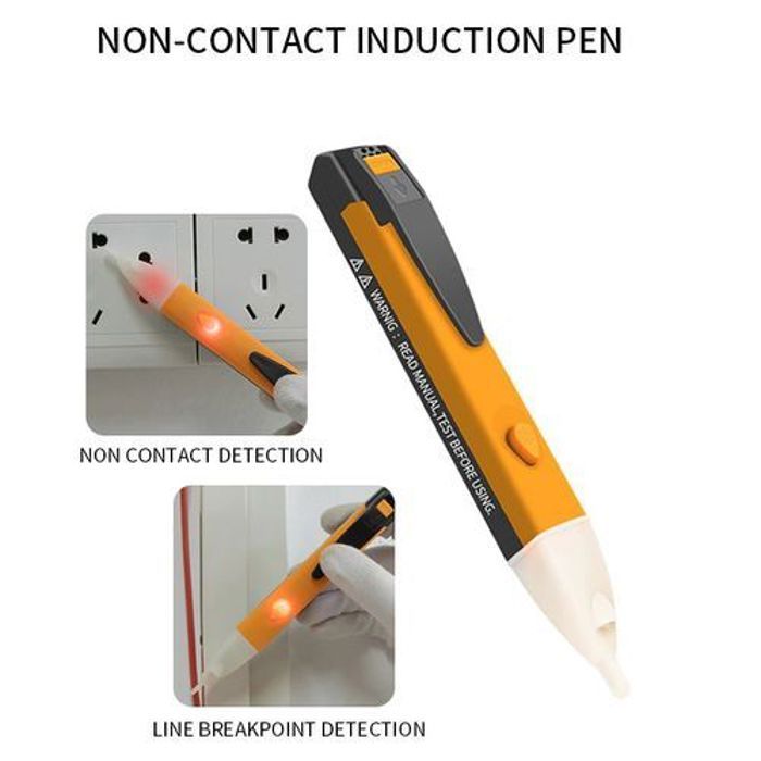 Testeur de câble numérique de tension Détecteur d'électricité avec LED Lumière