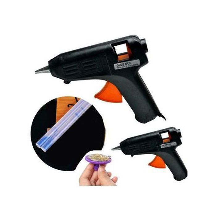 Mini Pistolet à Colle Thermofusible Cartouche Colle Glu 40W + 2 colle gratuit