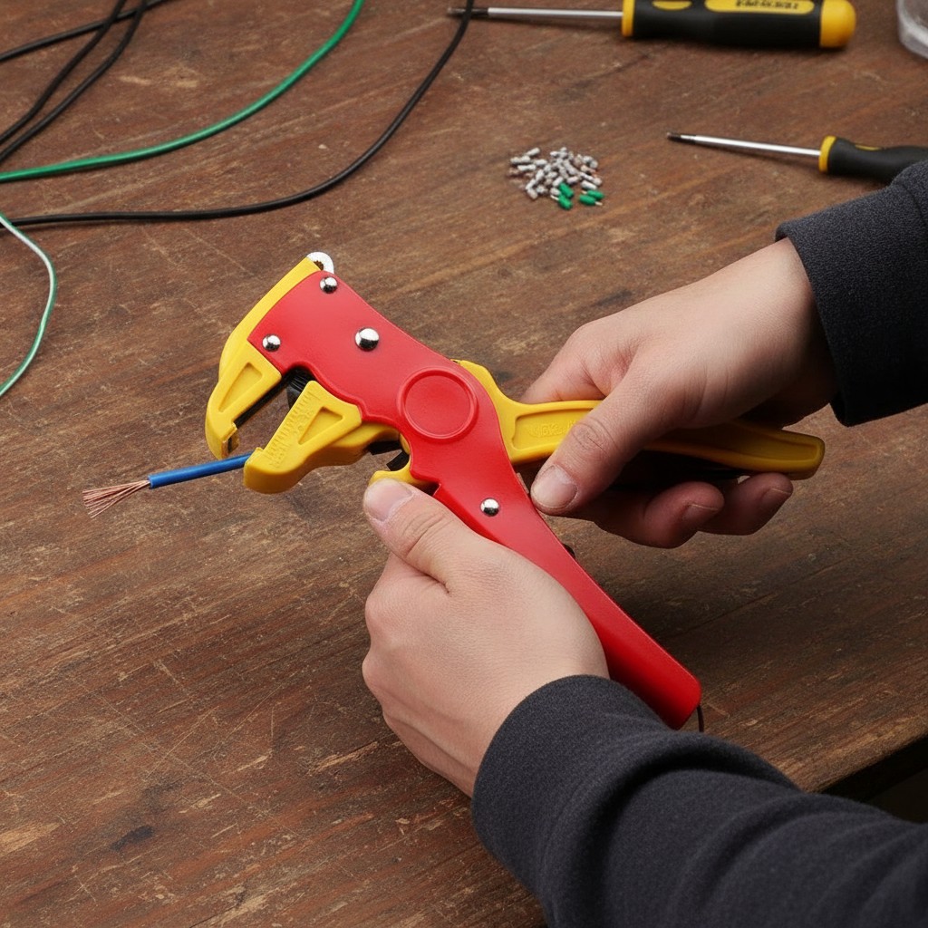 Pince coupe-fil à dénuder automatique à réglage automatique pour outils à main (Couleur aléatoire) - Marjane Mall - Image 3