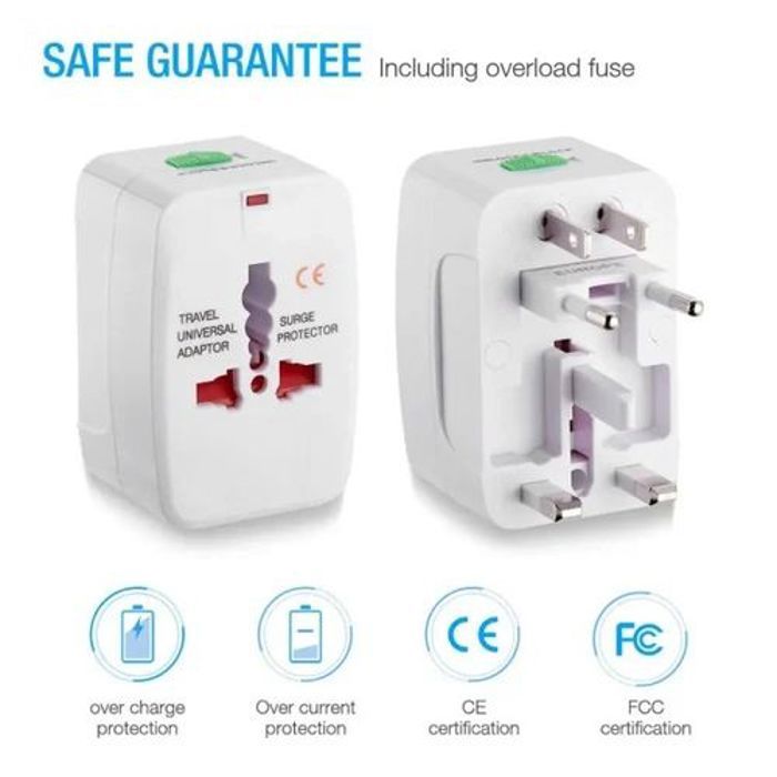 Adaptateur de Prise de Voyage Multifonction avec Charge USB