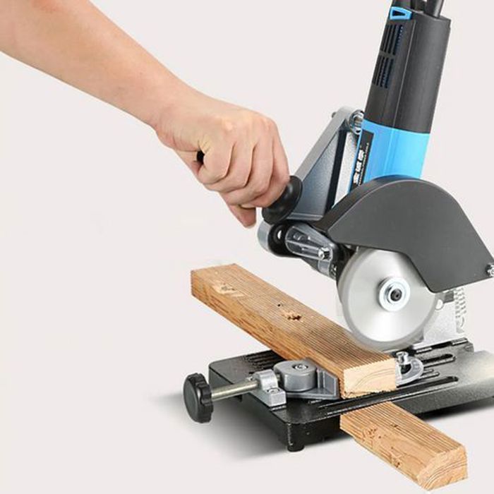 Makute Support de meuleuse d'angle à 45  fonte Base en fer réglable-sans meuleuse