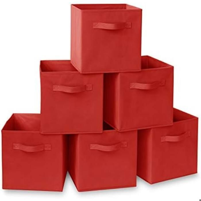 Lot de 6 boîtes de Rangement Pliables en Tissu