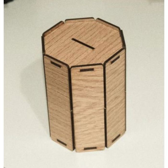 Tirelire en bois pour un bon épargne 13 cm * 9.5 cm