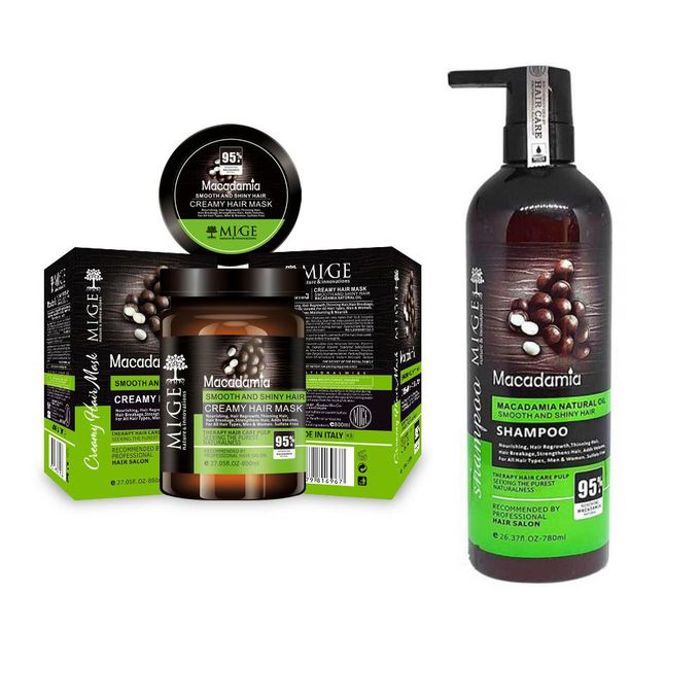 Mige - PACK SHOMPOING 780ml + MASQUE 800ml MACADAMIA