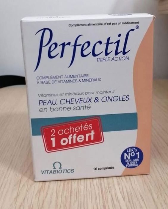 3 PAQUETS X 30 comprimés (Vitabiotics TRIPLE ACTION PEAU,CHEVEUX & ONGLES)