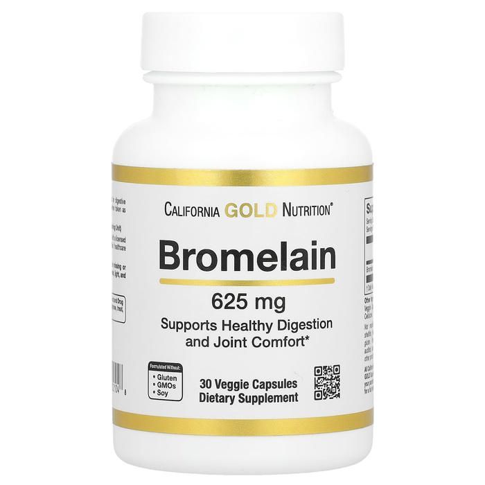 Bromélaïne, 500 mg, 30 capsules végétales