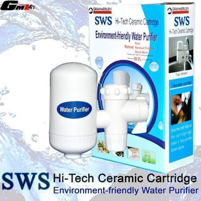 SWS Filtre purificateur d'eau de Robinet filtre et purifier votre eau potable