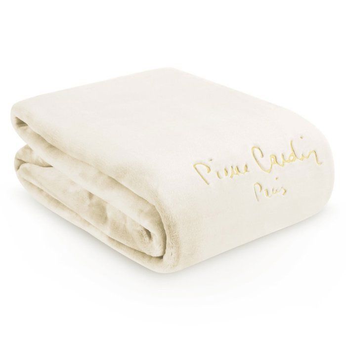 Couverture de Lit en Polaire Chaud – Pierre Cardin 220X240 CM Natural  545