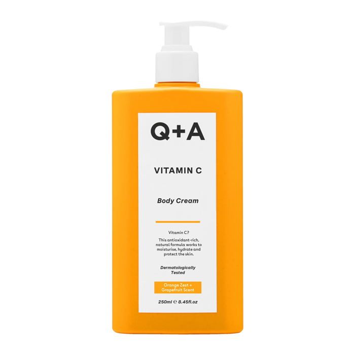 Q+A - Vitamin C Body Cream - Lait corporel antioxydant à la vitamine C, 250 ml