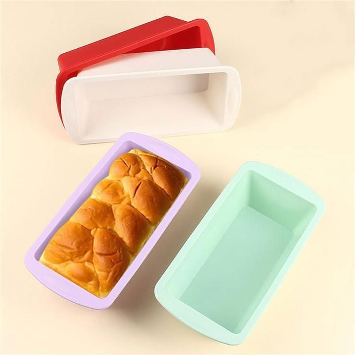 3 pcs de Moule à cake embouti droit avec Revêtement anti-adhérent
