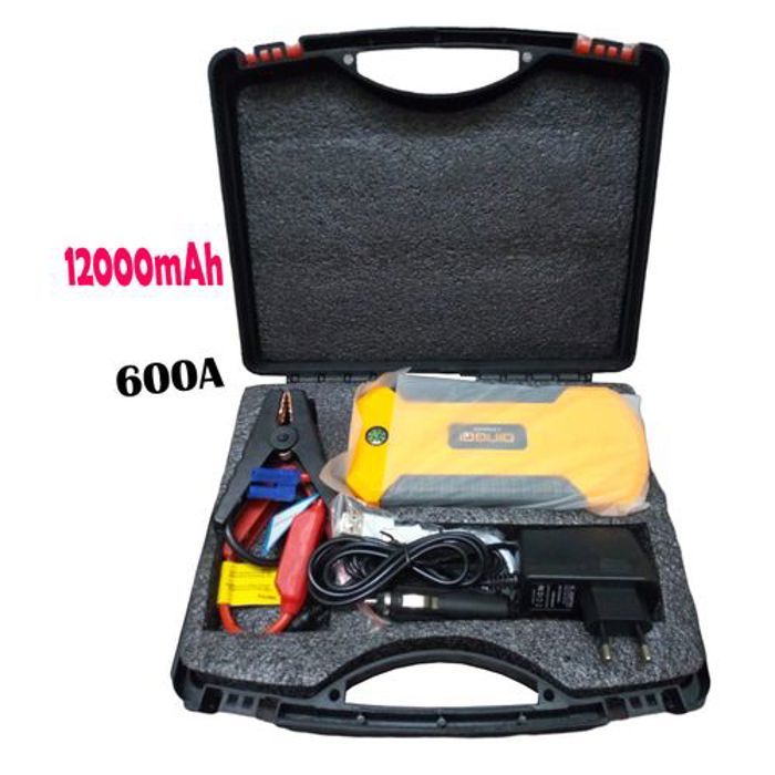 DINGQI Chargeur de batterie Booster, Démarreur de saut de voiture Portable, 600A