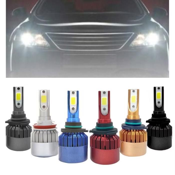 Lot de 2 Phares Avant LED Professionnels pour Voiture H7