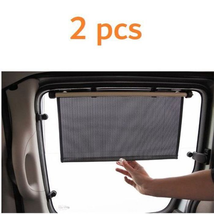 1paire voiture fenêtre pare-soleil couverture automatique fixation par ventouses