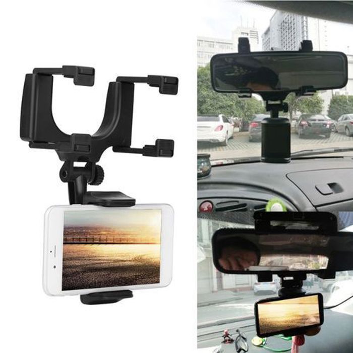 Support de Téléphone pour Rétroviseur de Voiture