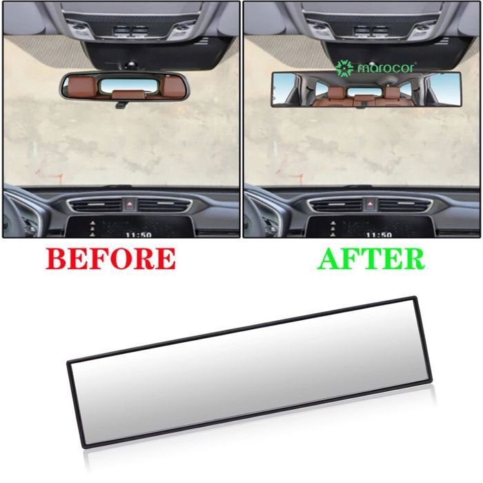 Rétroviseur intérieur de voiture universel, Anti-éblouissement, Surface grand angle, miroir, accessoires automobiles