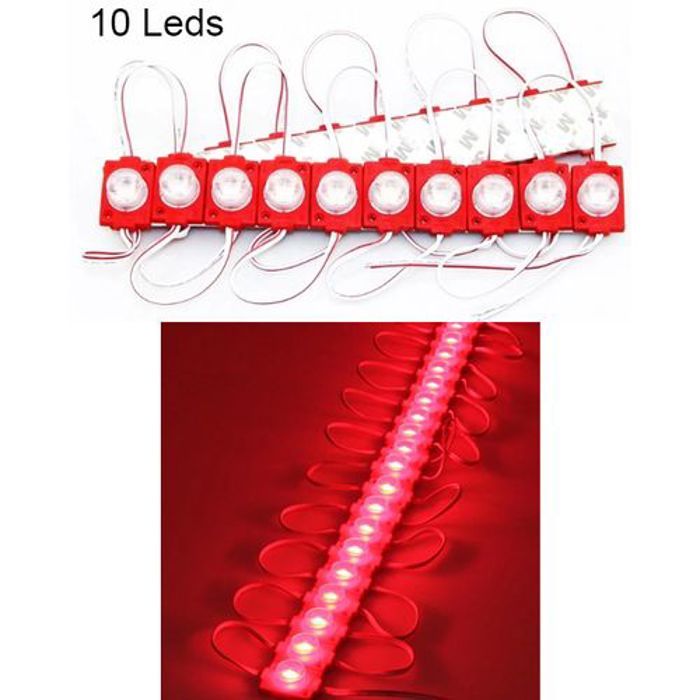 10 Pièces LED intérieures et extérieures de voiture Accessoires automobiles
