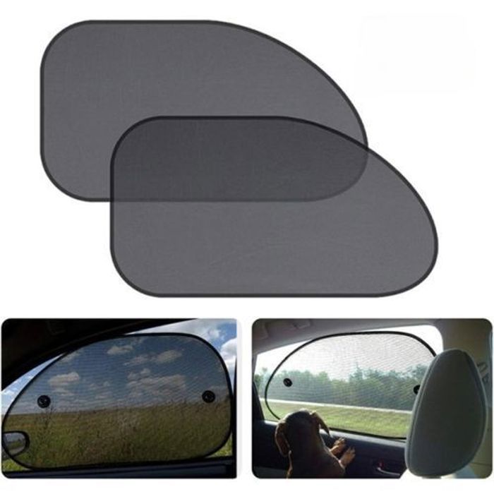2pcs pare-soleil de fenêtres latérales avant et arrière voiture pour la protectionUV