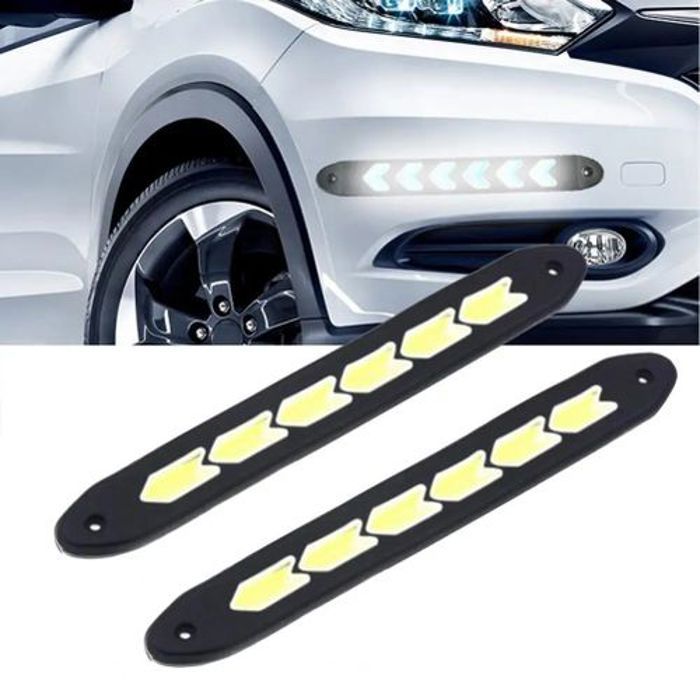 Ensemble de 2 Lampes LED DRL Souples pour Voiture