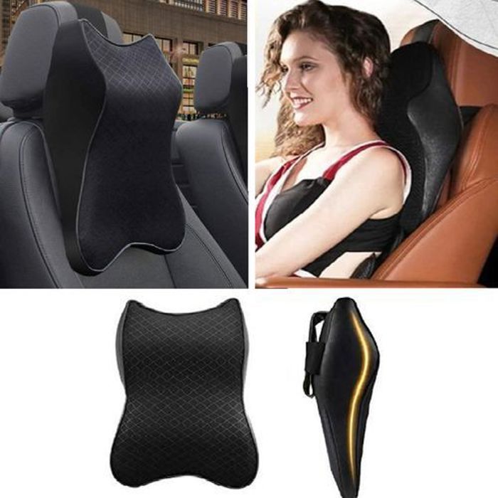 Coussin de cou pour siège de voiture Oreiller confortable avec réglage en mousse