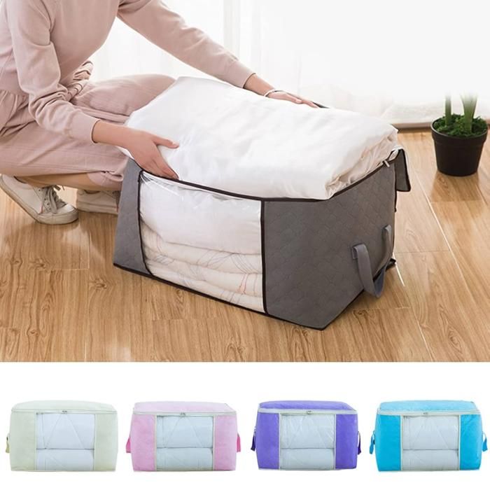 Sac de rangement - GENERIC - 50x60x35cm - Tissu non tissé - Couleur aléatoire - Pliable