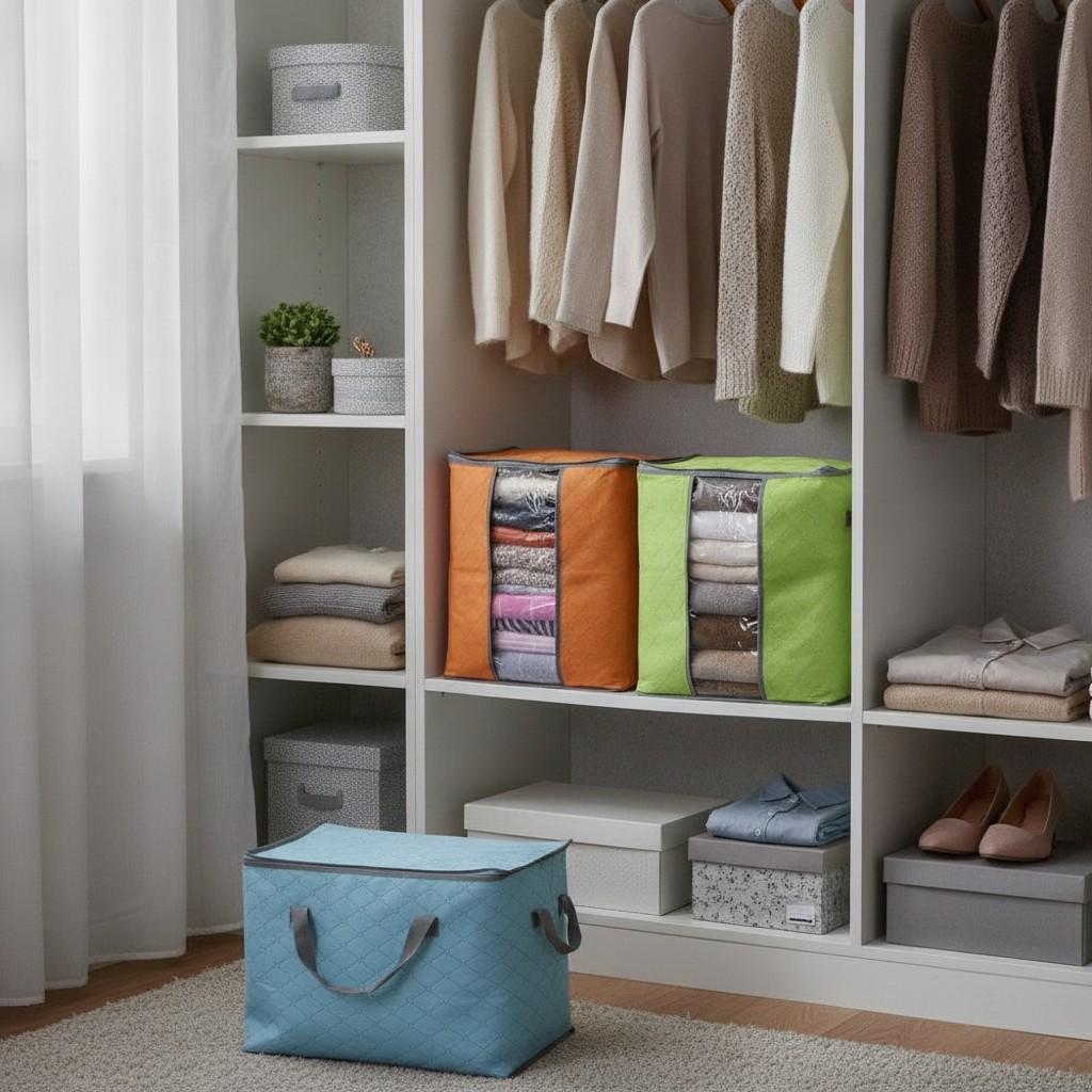 Sac d'organisation - GENERIC - Sac multifonctionnel - Tissu non tissé - Couleur aléatoire - Pliable - Marjane Mall - Image 3