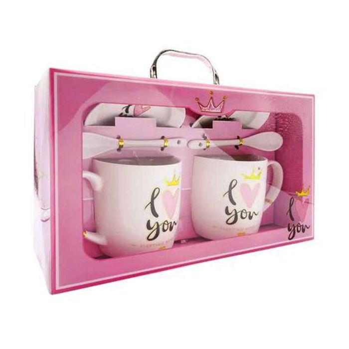 kit de 2 Tasses en céramique créatives - tasse à café et soucoupe