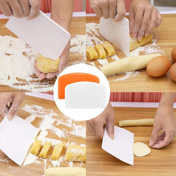 Gratte-pâte crème spatule pour gâteau lisse(Couleur aléatoire)