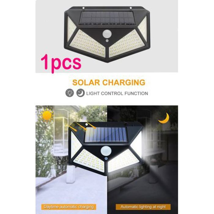 Lumière LED Source capteur de mouvement applique murale solaire alimenté lumières étanche applique murale extérieure