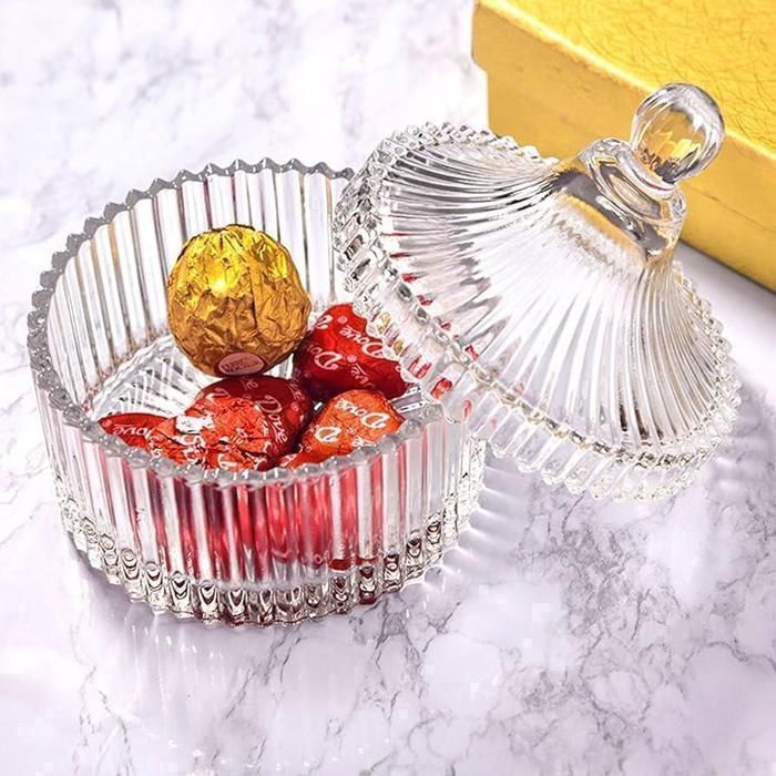 Mini Sucrière en verre - Décorée - Transparent - Élégante