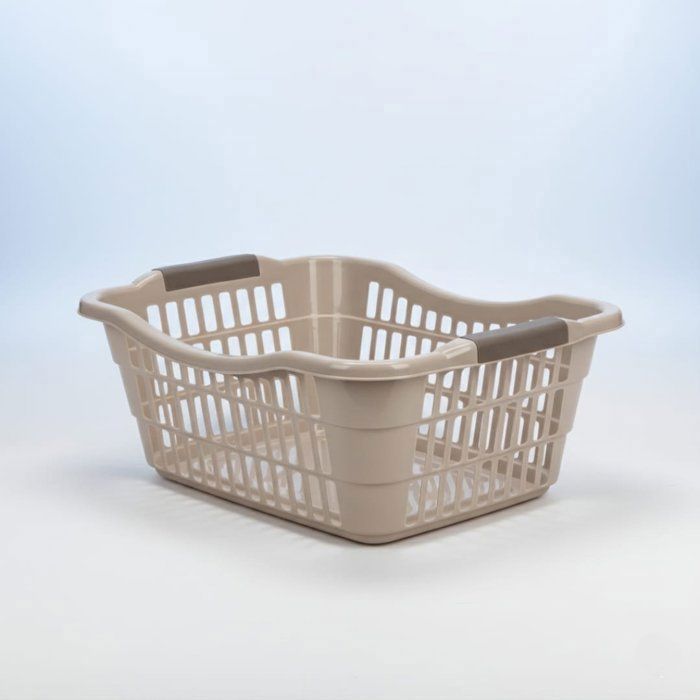 Panier à linge rectangulaire blanc