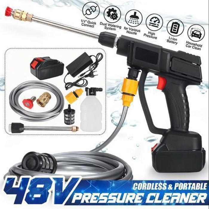 Pistolet de lavage auto électrique  haute pression sans fil Pulvérisateur