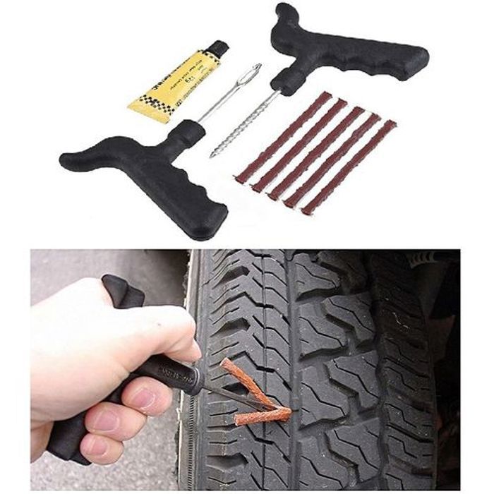 Réparation De Pneus Kit Foret Jack Forage En Caoutchouc  TUBELESS