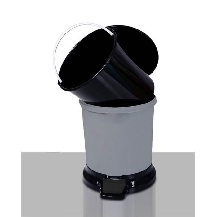 Poubelle à pédale 5L GRISE