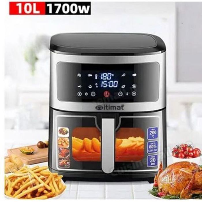 Itimat Friteuse À Air 10 L AvecFenêtre Visible et À Écran Tactile Pour Usage Domestique