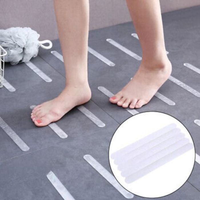 Lot de 8 Bande de Sécurité Imperméables pour Sols et Baignoire, Salle De Bain