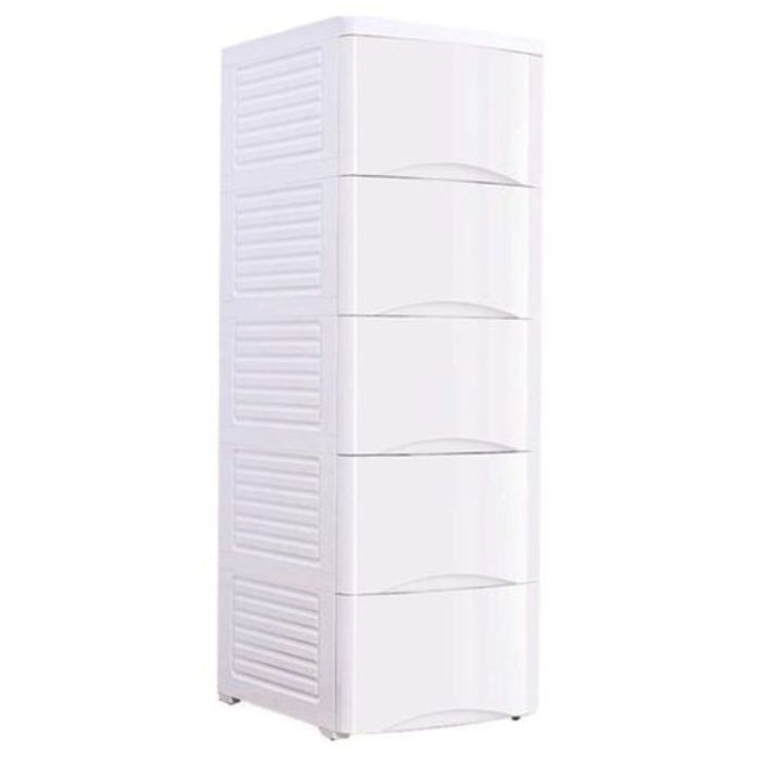 Meuble de rangement polyvalent en plastique à 5 niveaux