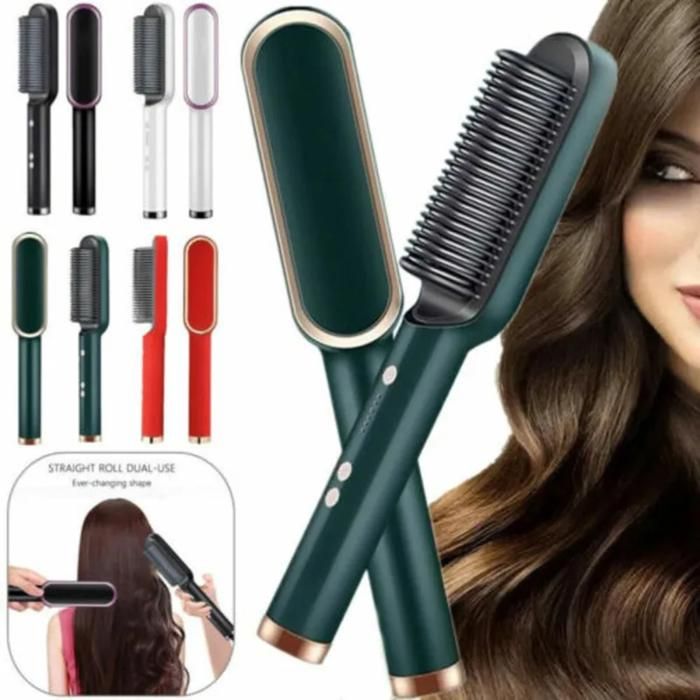 Lisseur électrique professionnel multi-vitesses brosse à friser, peigne à lisser