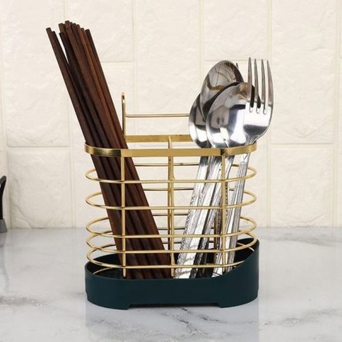 Organisateur de Cuisine en Fer Forgé pour Baguettes et Cuillères de Cuisine