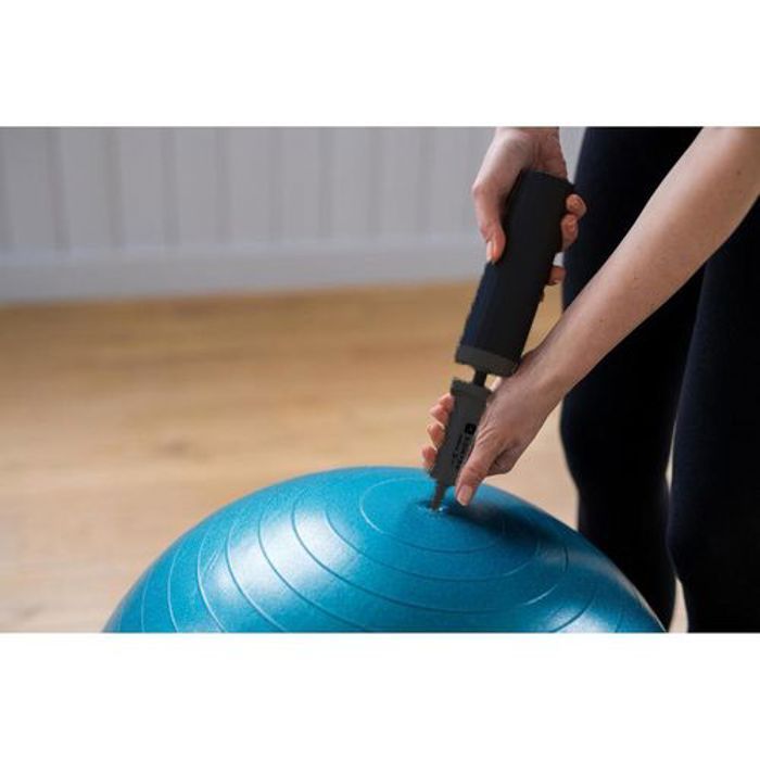 Pompe à Main Double Action pour : Balle de Gym, Ballon d'exercice, Bouncer, rody ou Hippie