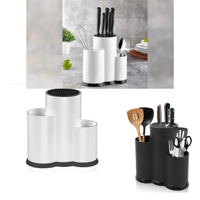 Porte couteau à anneau en acier inoxydable, ustensiles de cuisine