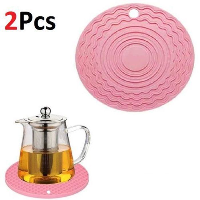 Tapis de table rond, antidérapant et isolant thermique   Lot de 2 pièces